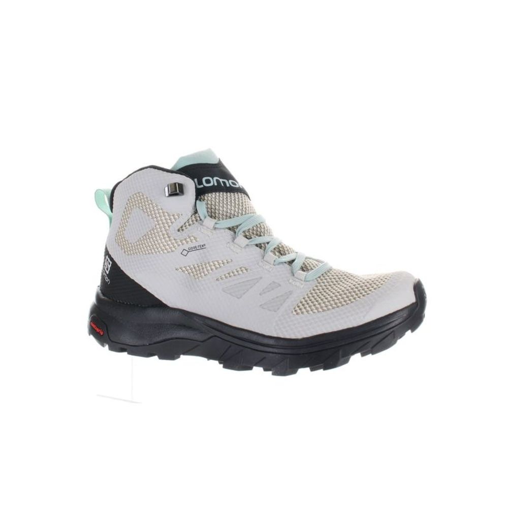 Salomon Womens Outline Mid Gtx Gray Hiking Shoes Size 7 Medium (B, M) - Picture 2 of 4